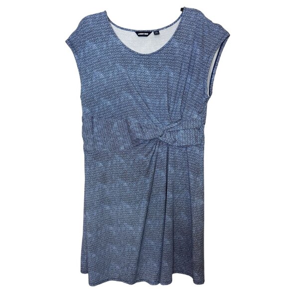 Lands' End Women's Size 2X (20W-22W) Modal Blend Twist front Knee Length Dress - Picture 2 of 9